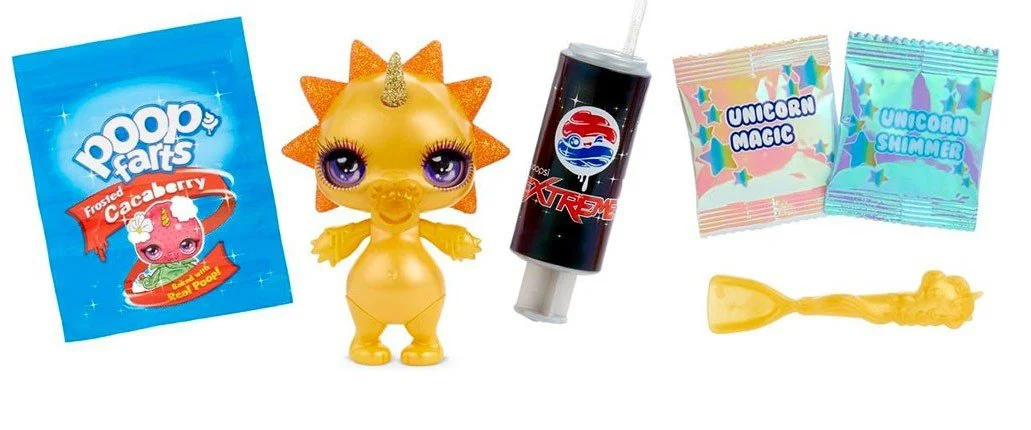 Set de joaca Poopsie Sparkly Critters S2 (animalut, accesorii, slime)