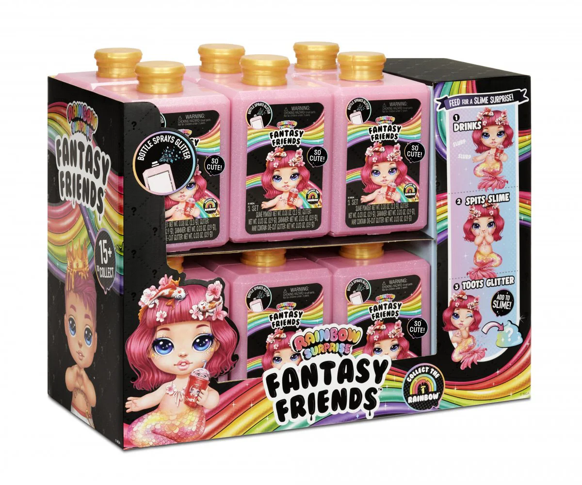 Set de joaca Poopsie Papusa Fantasy Friends Rainbow Surprise (slime, accesorii)