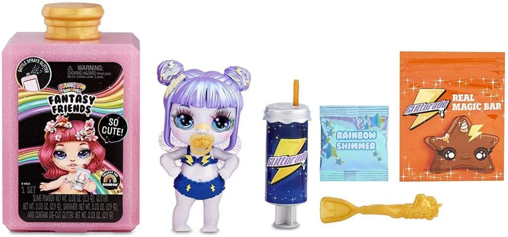 Set de joaca Poopsie Papusa Fantasy Friends Rainbow Surprise (slime, accesorii)