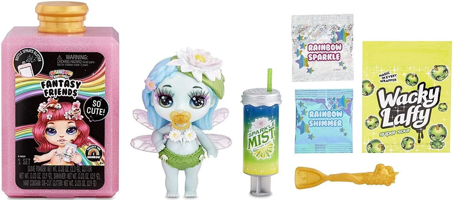 Set de joaca Poopsie Papusa Fantasy Friends Rainbow Surprise (slime, accesorii)
