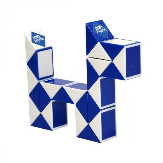 Joc educativ Rubik's Sarpe alb-albastru foto