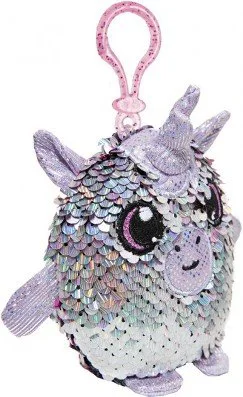 Jucarie moale cu paiete Shimmeez Visatorul Unicorn, 9 cm foto