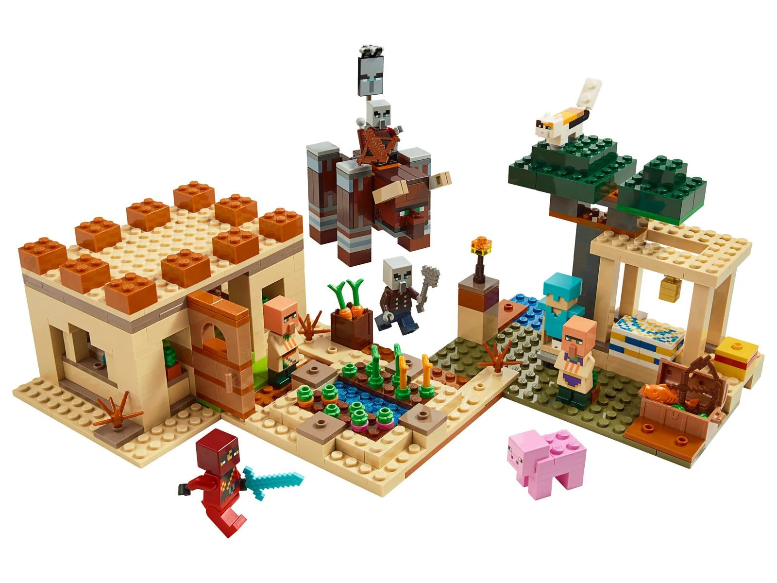 LEGO Minecraft - The Illager Raid foto