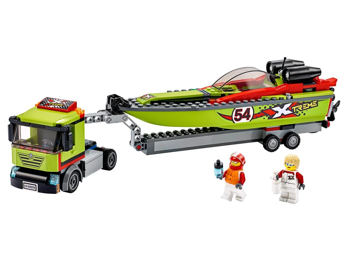 LEGO City- City Race Boat Transporter foto