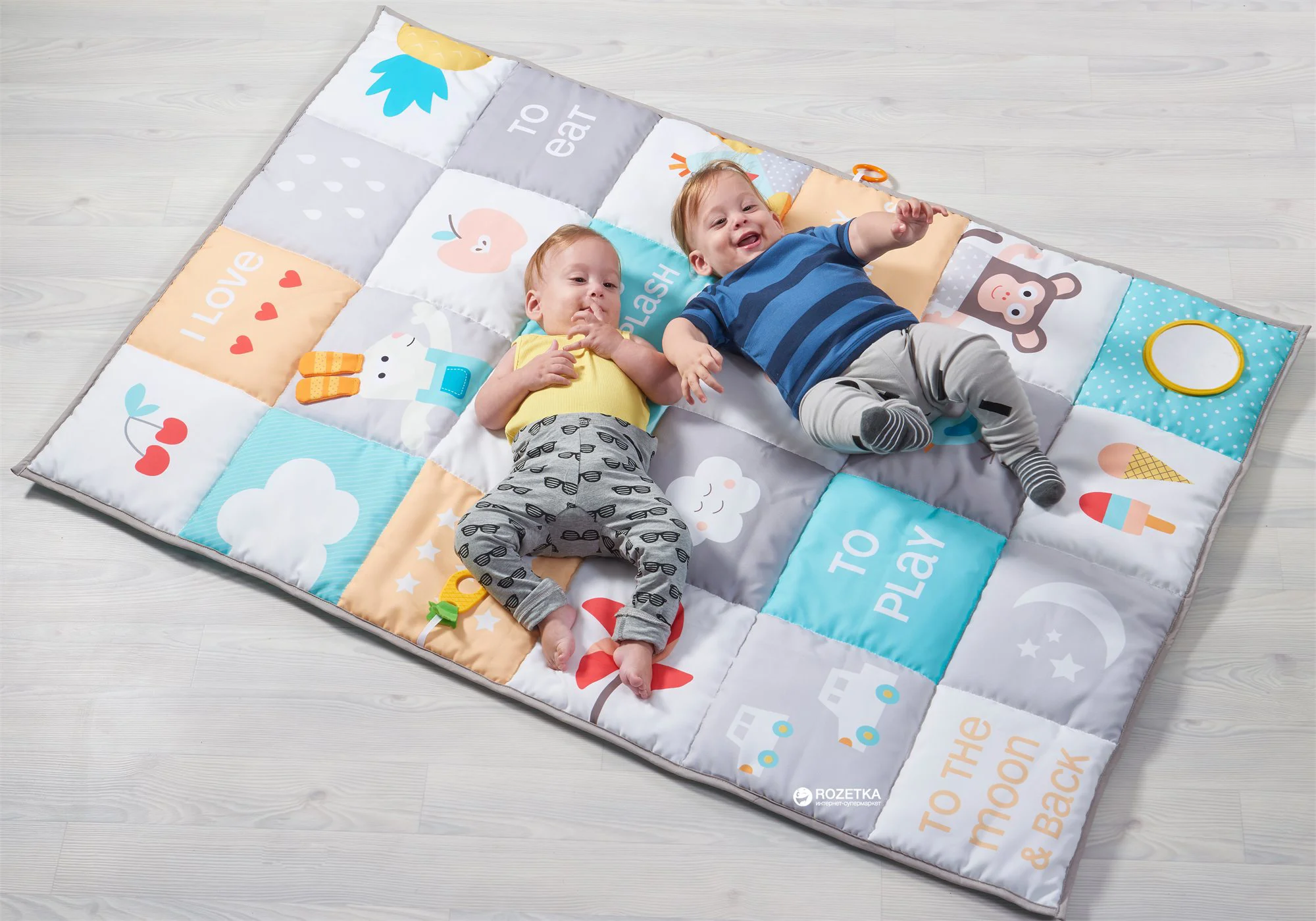 Развивающий большой коврик Taf Toys Мои Увлечения, 100х150 см foto