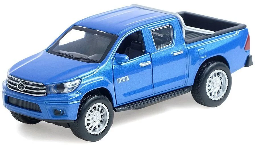 Masina cu inertie Technopark Toyota Hilux (albastru, 1:32) foto