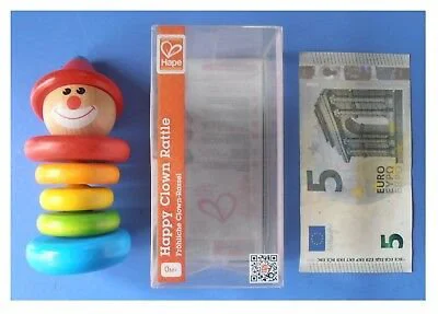Jucarie de lemn, Hape "Happy Clown Rattle" foto