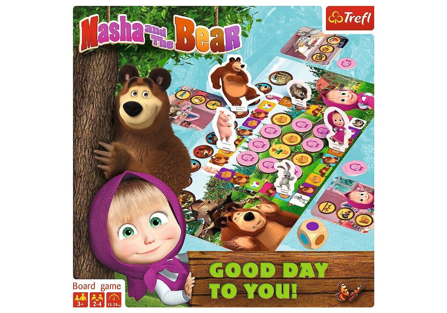 Настольная игра Трефл - Маша и Медведь / Здравствуйте!