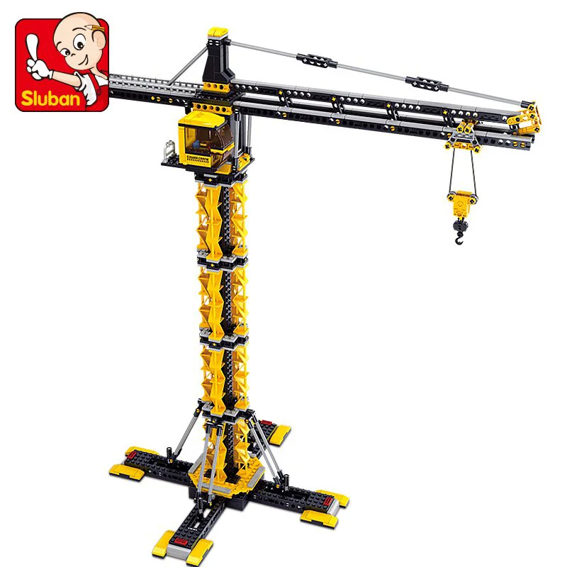 Constructor Sluban Town Camion cu macara de constructie foto