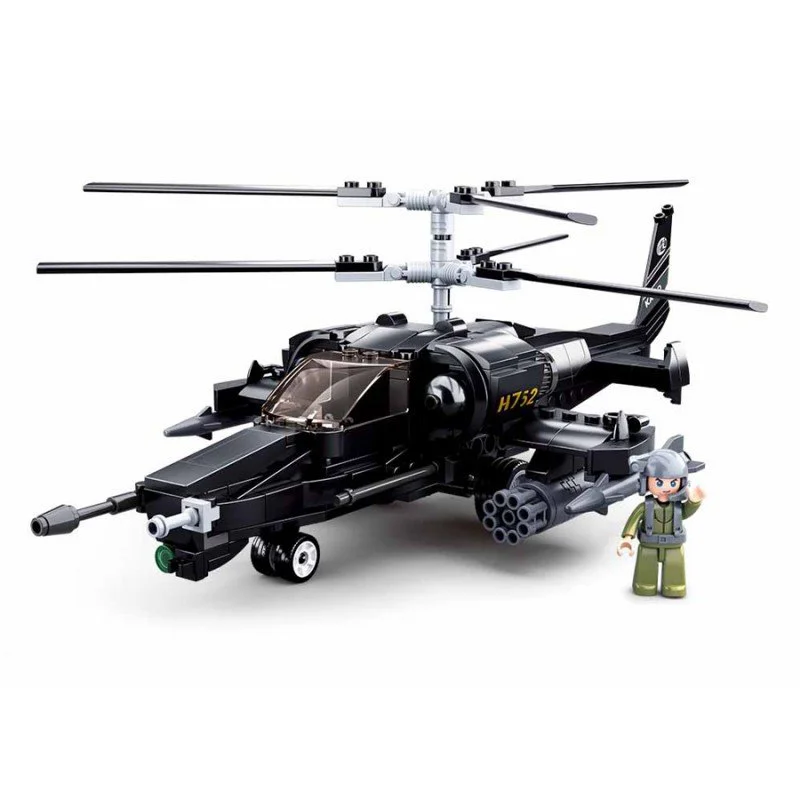 Constructor Sluban Model Bricks, Ka-50 Black Shark foto