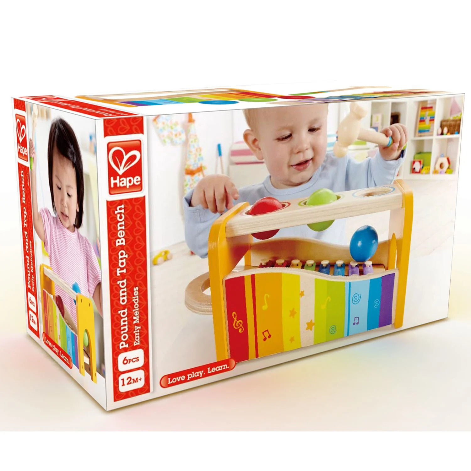 Bancheta de batai si trancaneli, Hape "Pound and Tap Bench" foto