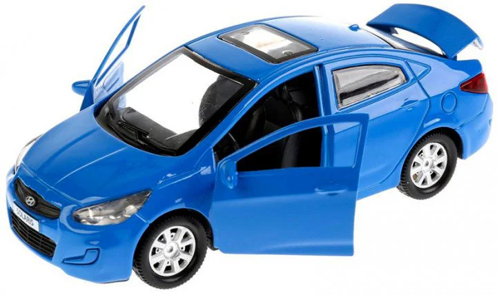Masina cu inertie Technopark Hyundai Solaris (albastru, 1:32) foto