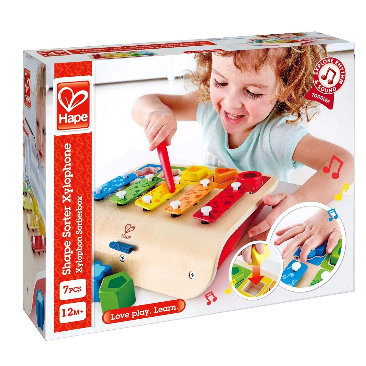 Ксилофон с сортировкой по форме, Hape
