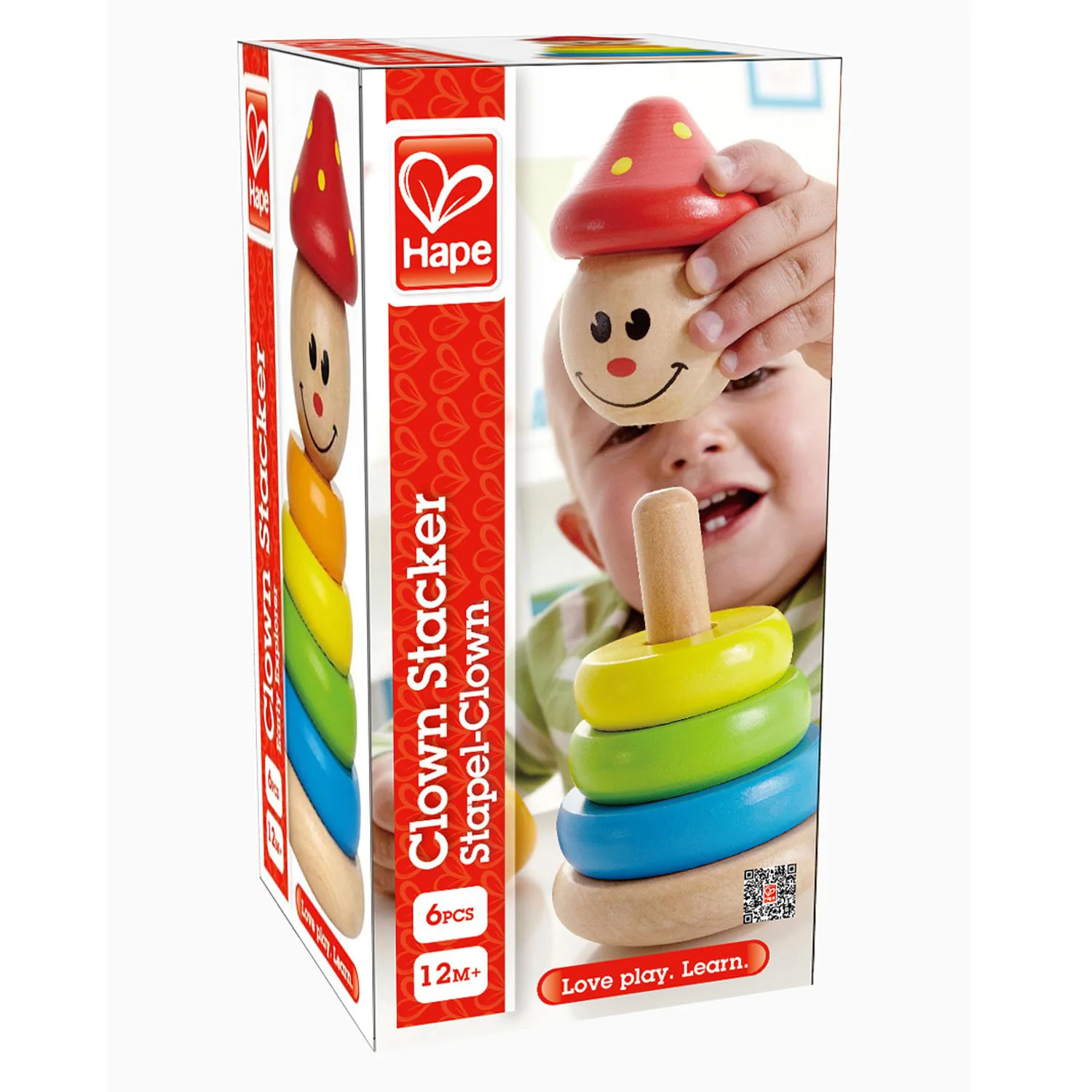 Jucarie de lemn Hape "Clown Stacker" foto