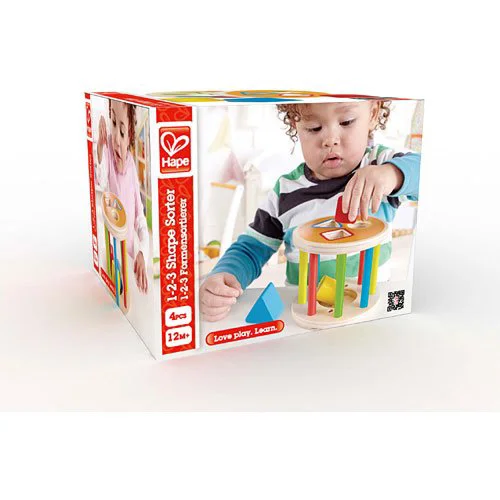 Jucarie de lemn Hape "1-2-3 Sortator de forme" foto