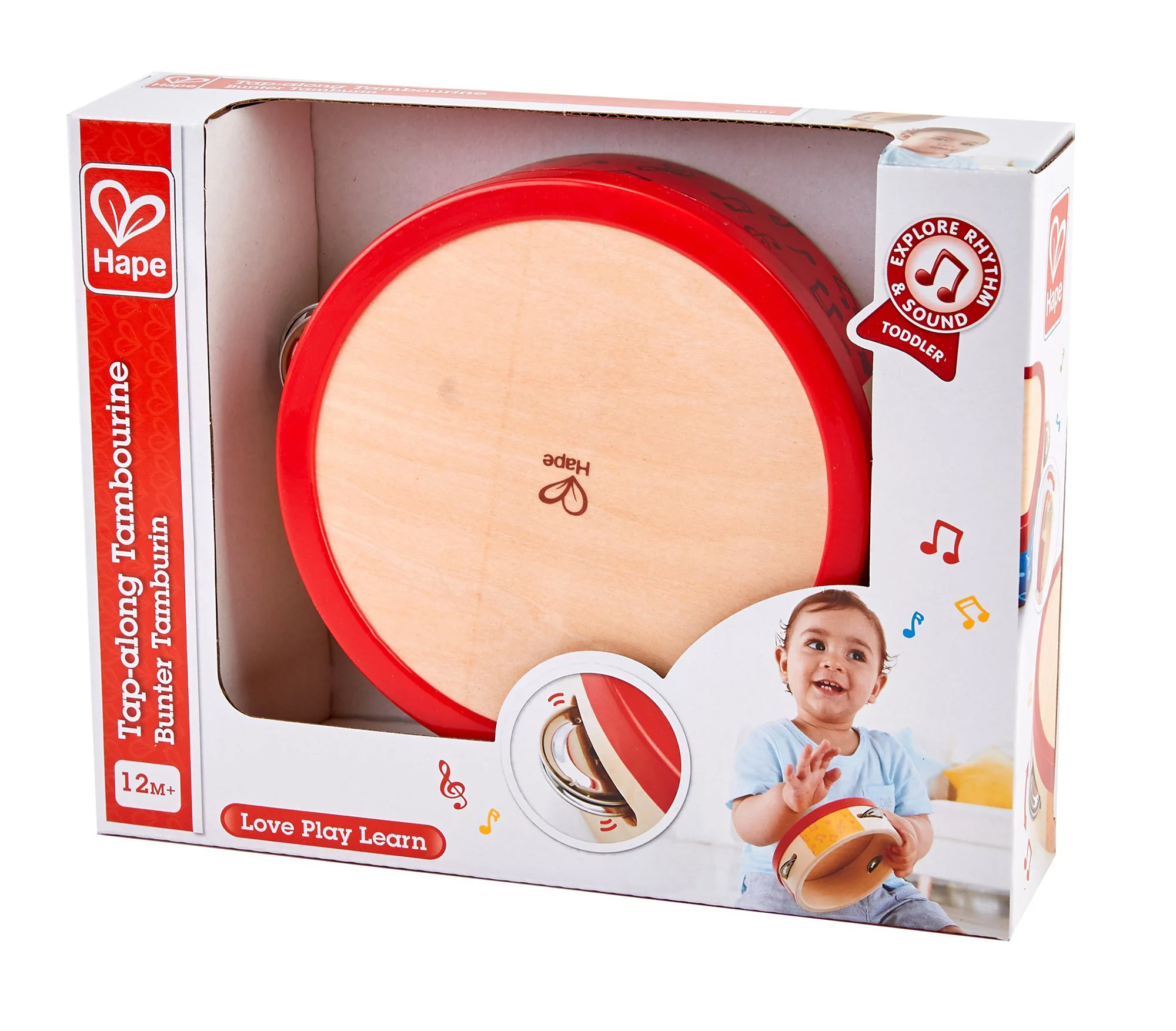 Tamburina din lemn Hape "Tap-Along Tambourine" foto