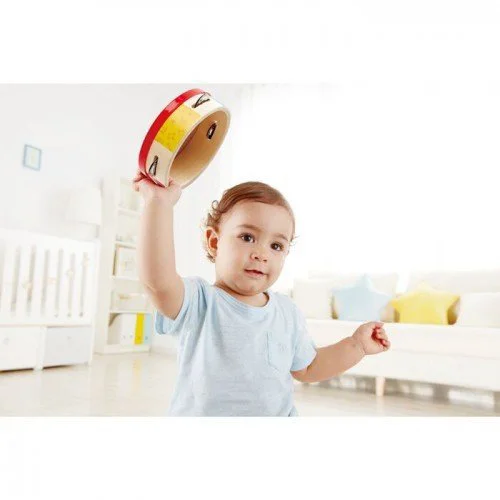 Tamburina din lemn Hape "Tap-Along Tambourine" foto