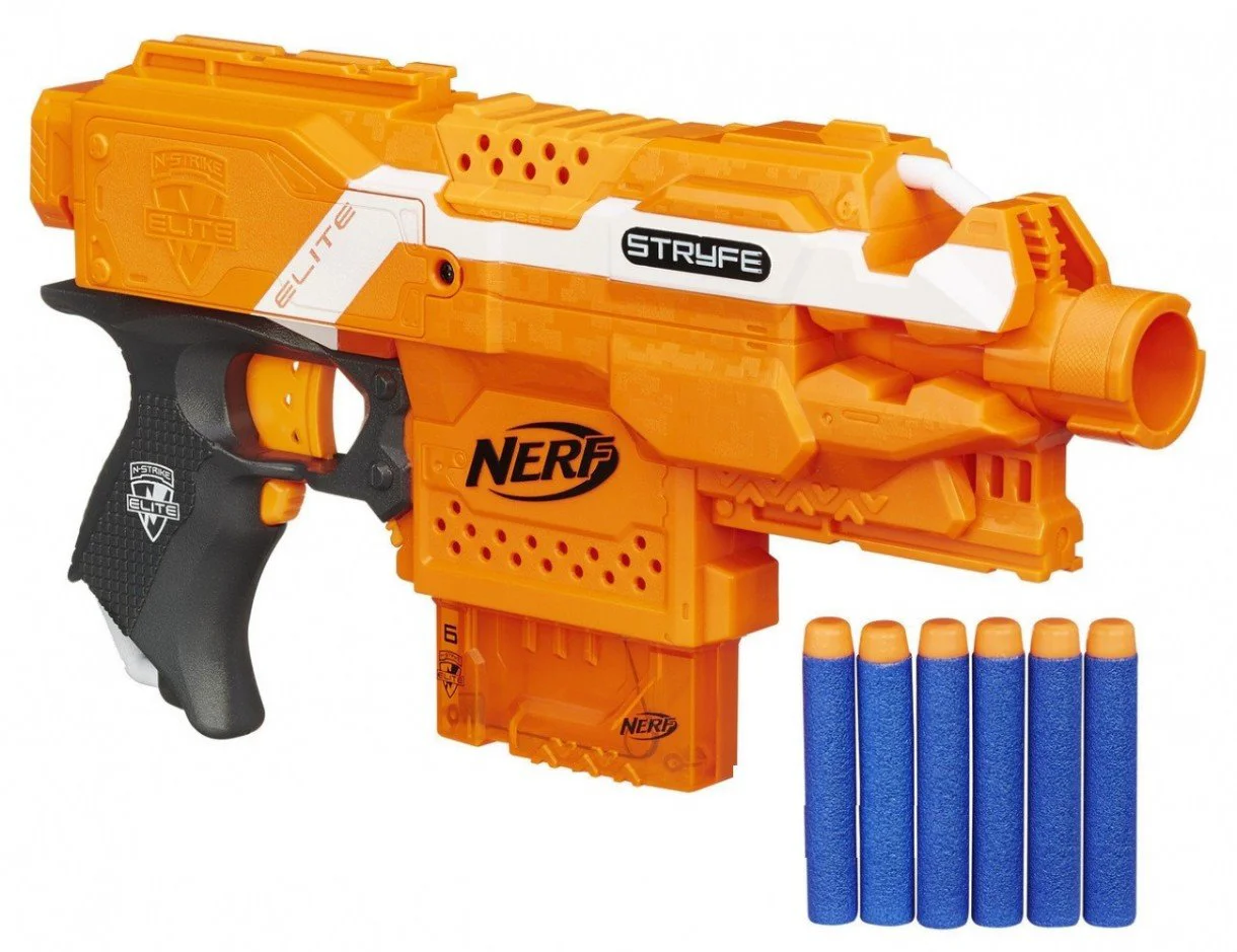 Arma de jucarie Blaster Elite Stryfe Nerf Hasbro, oranj foto
