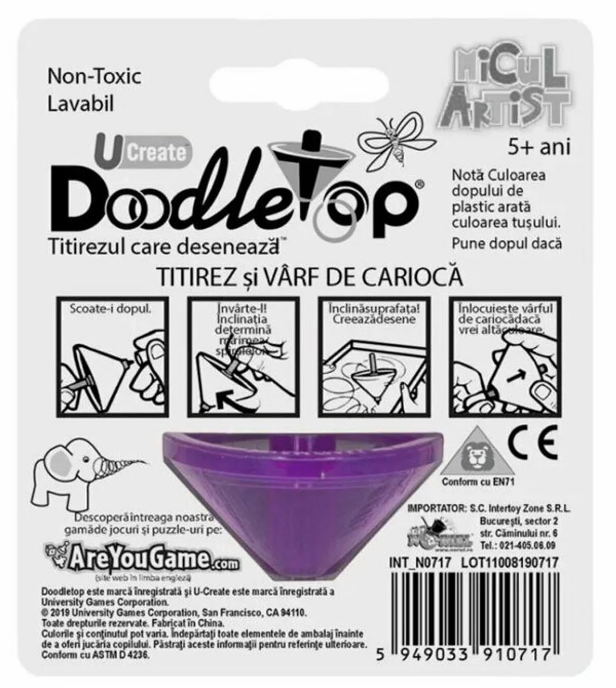 Юла Noriel Маленький художник "Doodletop" single