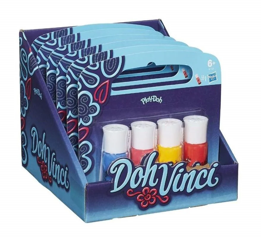 Set pasta decor DohVinci Hasbro Play-Doh, 4 cutii, sortiment foto
