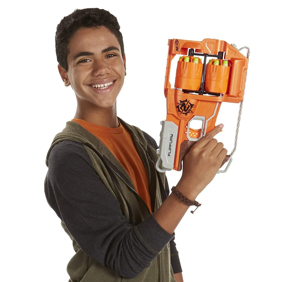 Игрушечное оружие Blaster Zombie Strike Flipfury Nerf Hasbro foto