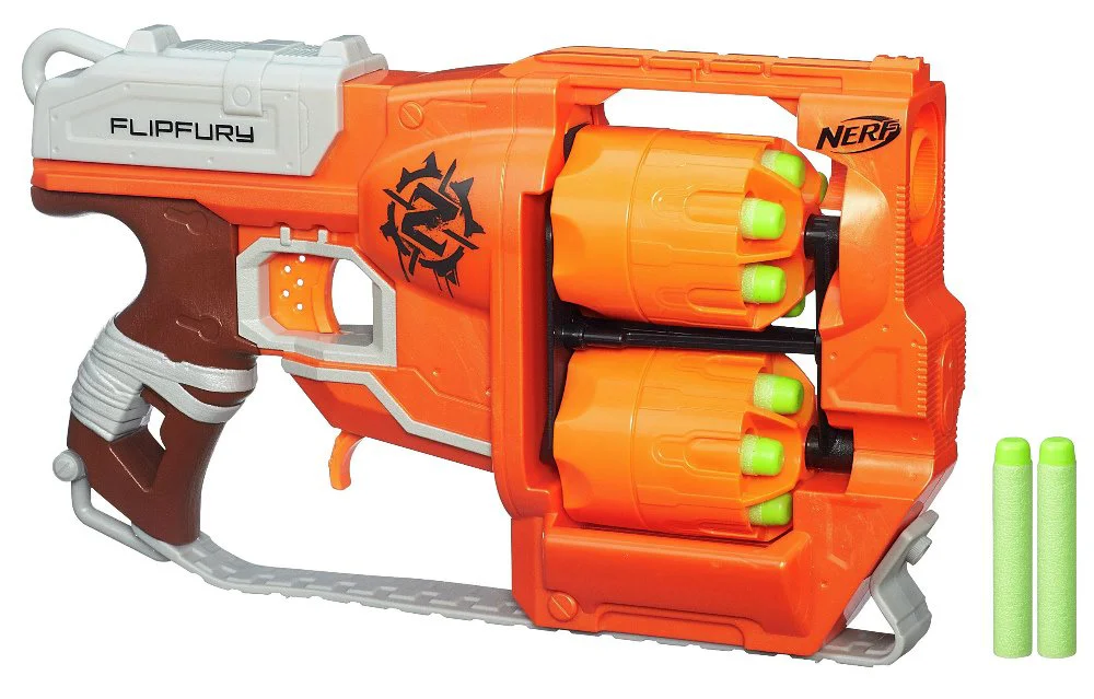 Игрушечное оружие Blaster Zombie Strike Flipfury Nerf Hasbro foto