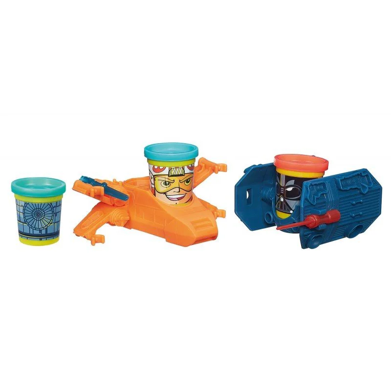 Set plastilina Star Wars Hasbro Play-Doh, 3 cutii si accesorii, sortiment foto