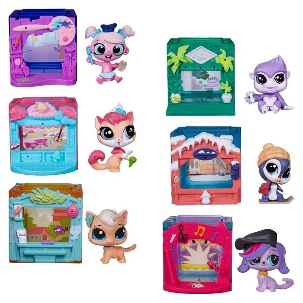 Set de figurine si accesorii Mini Style Set Littlest Pet Shop Hasbro, sortiment