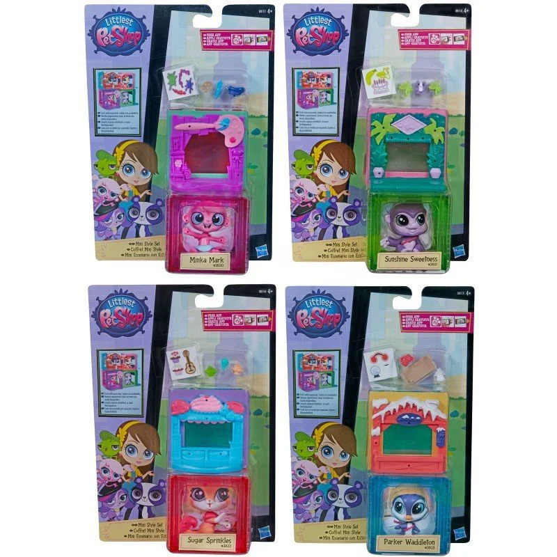 Set de figurine si accesorii Mini Style Set Littlest Pet Shop Hasbro, sortiment