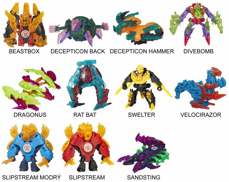 Set de figurine si accesorii Transformers Rid Minicon Hasbro, sortiment