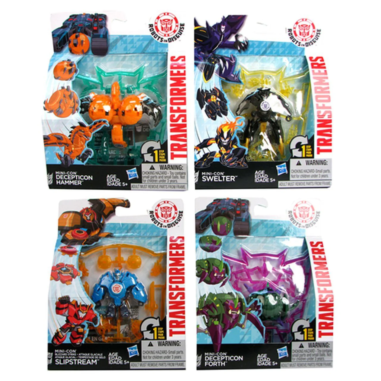 Set de figurine si accesorii Transformers Rid Minicon Hasbro, sortiment