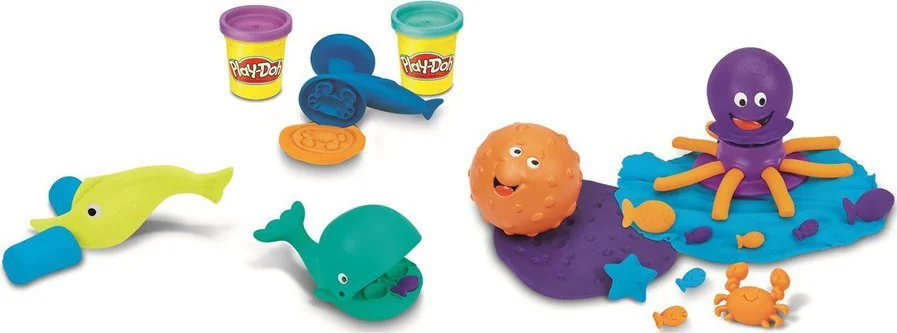 Set plastilina Ocean Tools Hasbro Play-Doh, 3 cutii si accesorii foto