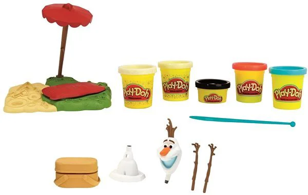 Набор пластилина Летние приключения Олафа Hasbro Play-Doh, 5 коробок и аксессуары foto