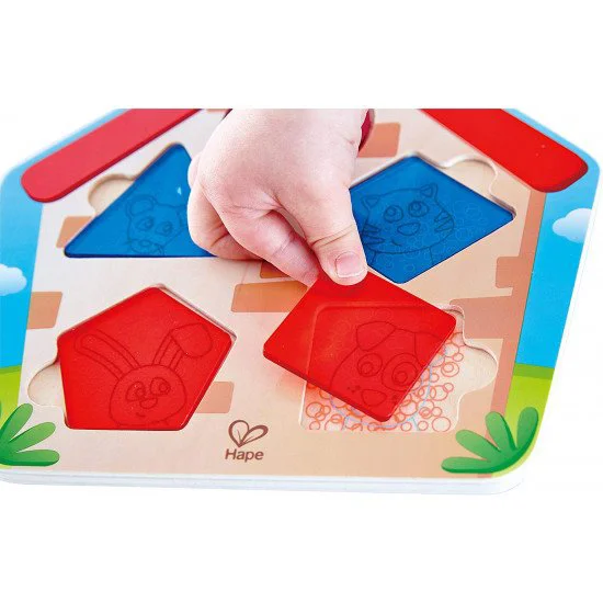 Деревянный пазл Hape Домик животных