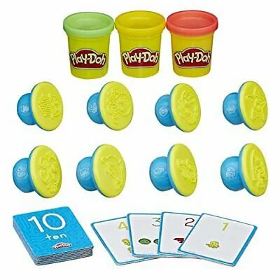 Set plastilina Magia cifrelor Hasbro Play-Doh, 3 cutii si accesorii foto