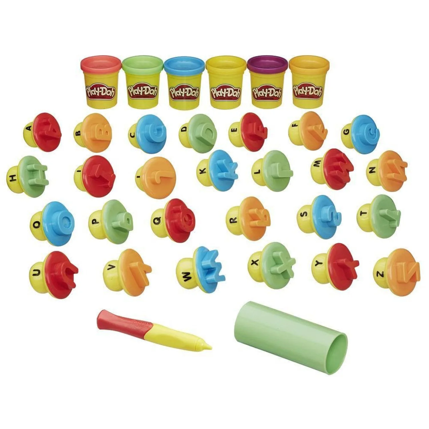 Набор пластилина Магия букв Hasbro Play-Doh, 6 коробок и аксессуары foto