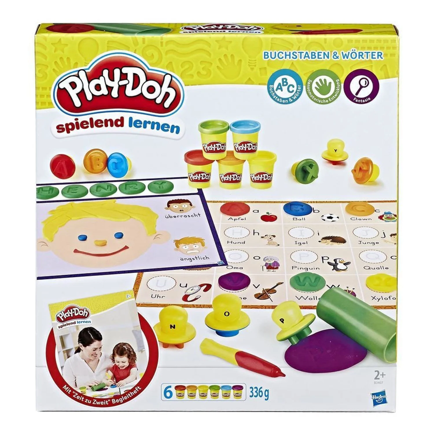 Набор пластилина Магия букв Hasbro Play-Doh, 6 коробок и аксессуары foto