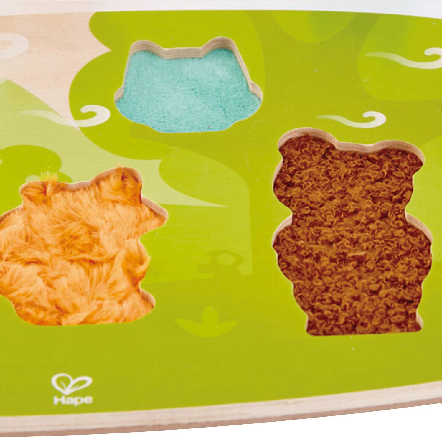 Puzzle tactil Hape Animale de padure, 5 piese foto