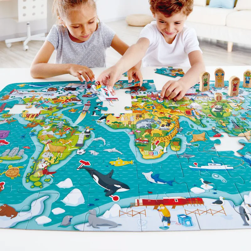 Пазл и игра «Путешествие вокруг света» Hape
