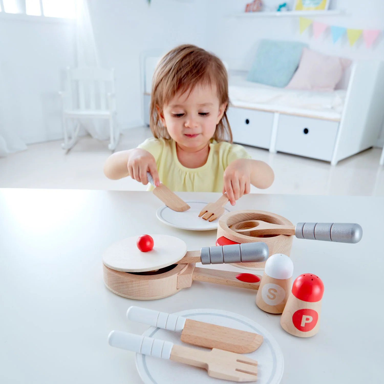 Set de jucarie Hape Tacamuri de gatit si servit foto