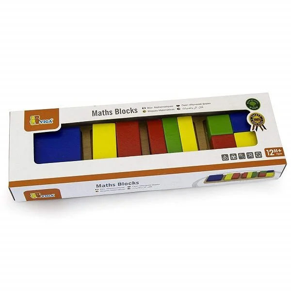 Set de joc educativ din lem Viga Toys Maths Blocks foto