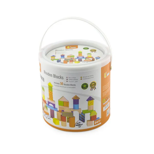 Set de constructie Viga Toys Colorful Block Set foto