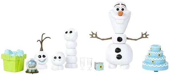 Set de figurine si accesorii Frozen Fever Olaf Disney Hasbro, 28 cm