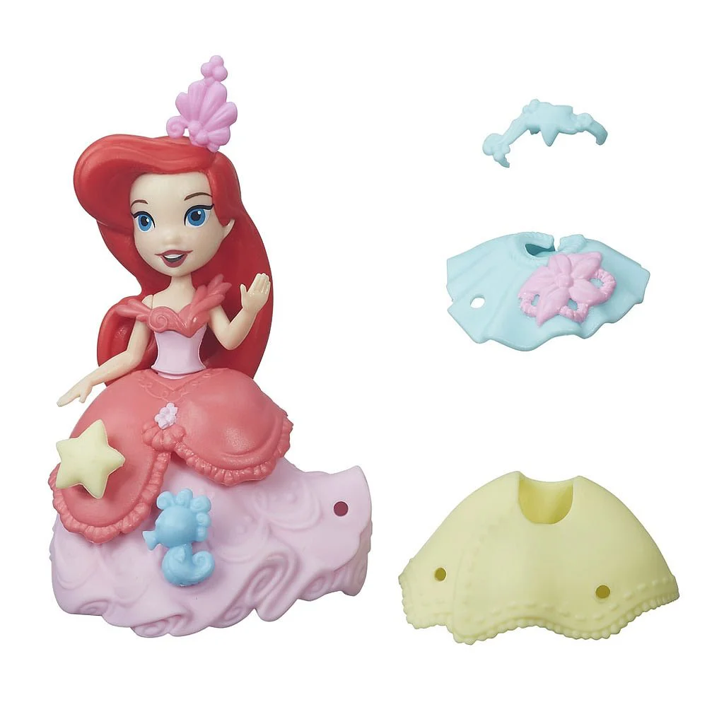 Set papusa cu accesorii Printesa mica Disney Princess Hasbro, 7.5 cm, sortiment