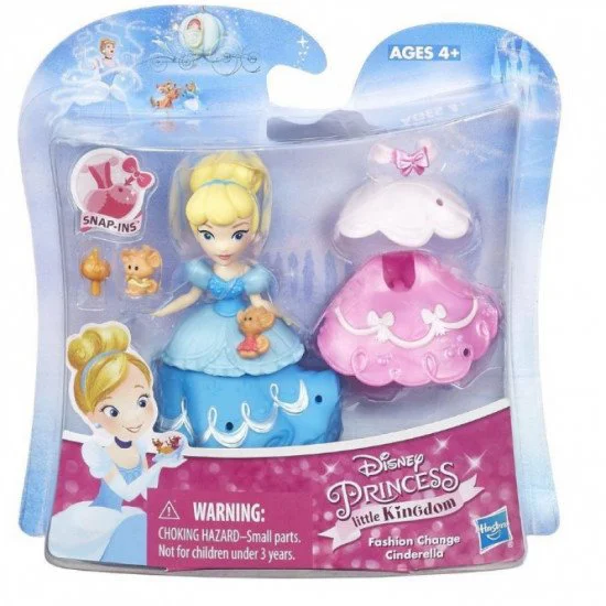 Set papusa cu accesorii Printesa mica Disney Princess Hasbro, 7.5 cm, sortiment