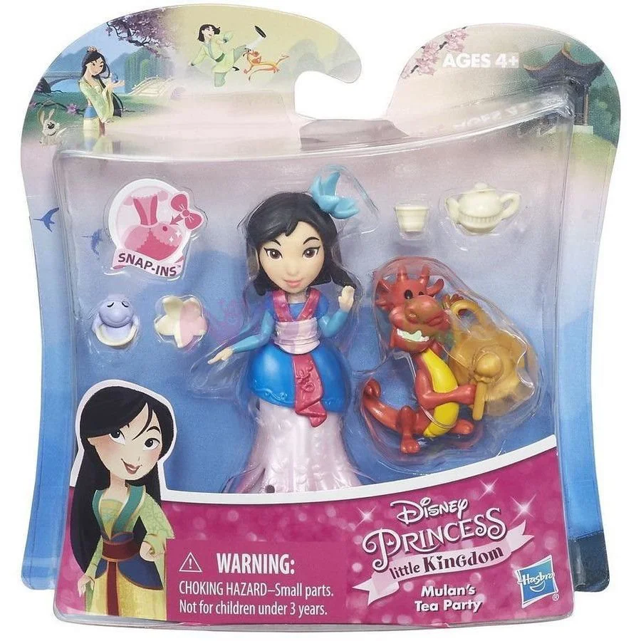 Set papusa si prietenul ei Printesa mica Disney Princess Hasbro, 7.5 cm, sortiment