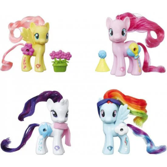 Set figurina si accesorii Pony cu imagini magice My Little Pony Hasbro, 8 cm, sortiment