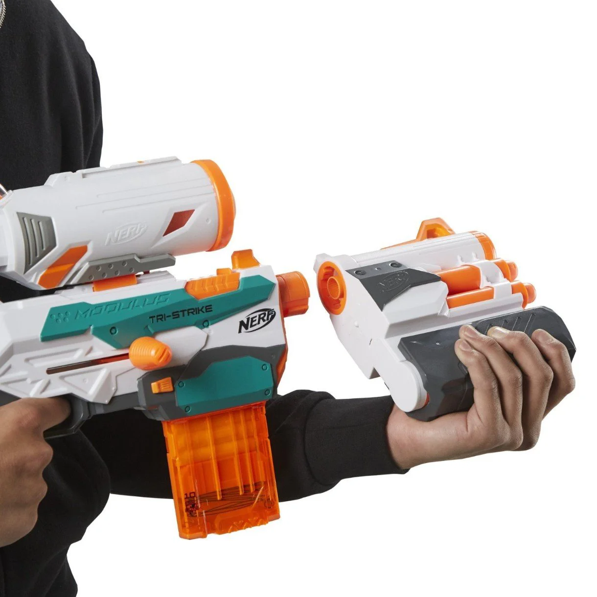 Игрушечное оружие Blaster Toy Modulus Tri-Strike Nerf Hasbro foto