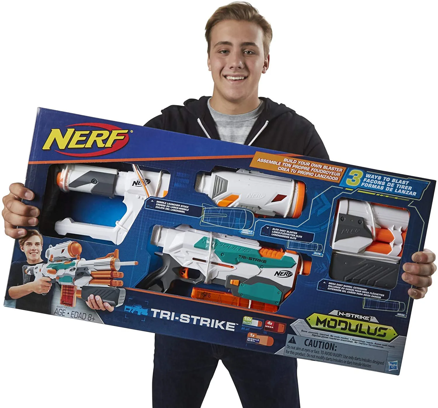 Игрушечное оружие Blaster Toy Modulus Tri-Strike Nerf Hasbro foto