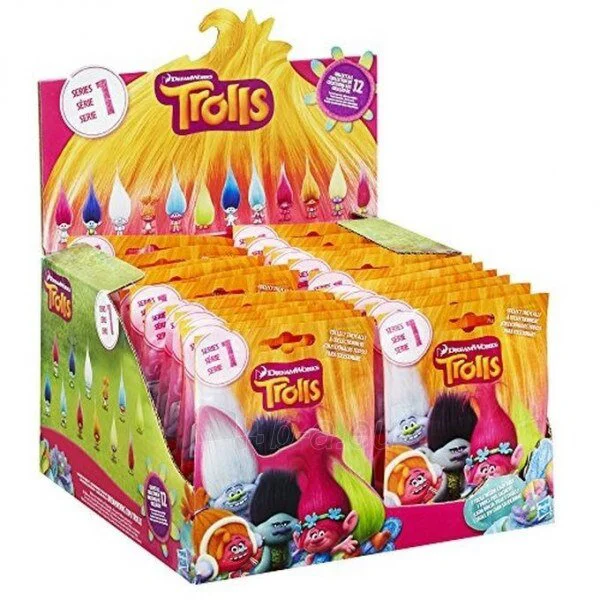 Figurina Punga surpriza cu Trolii Mania Dream Works Hasbro, 5 cm, sortiment